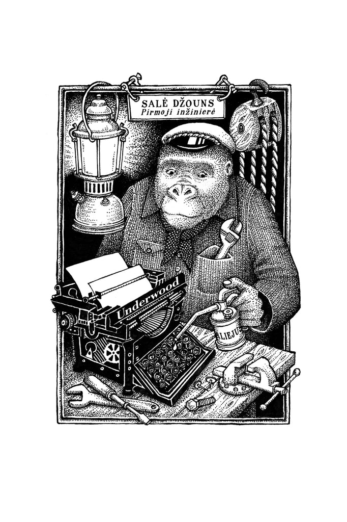 Knygos Žudiko beždžionė iliustracija