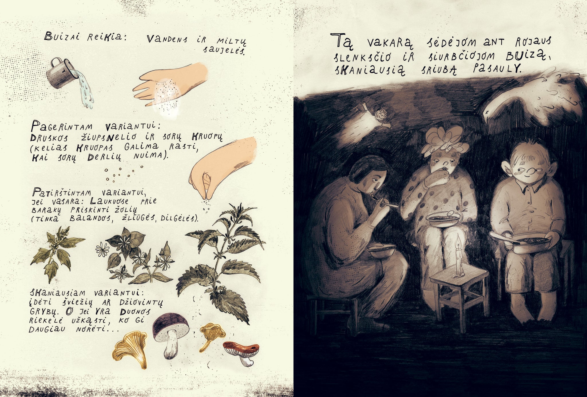 Knygos Sibiro haiku iliustracija